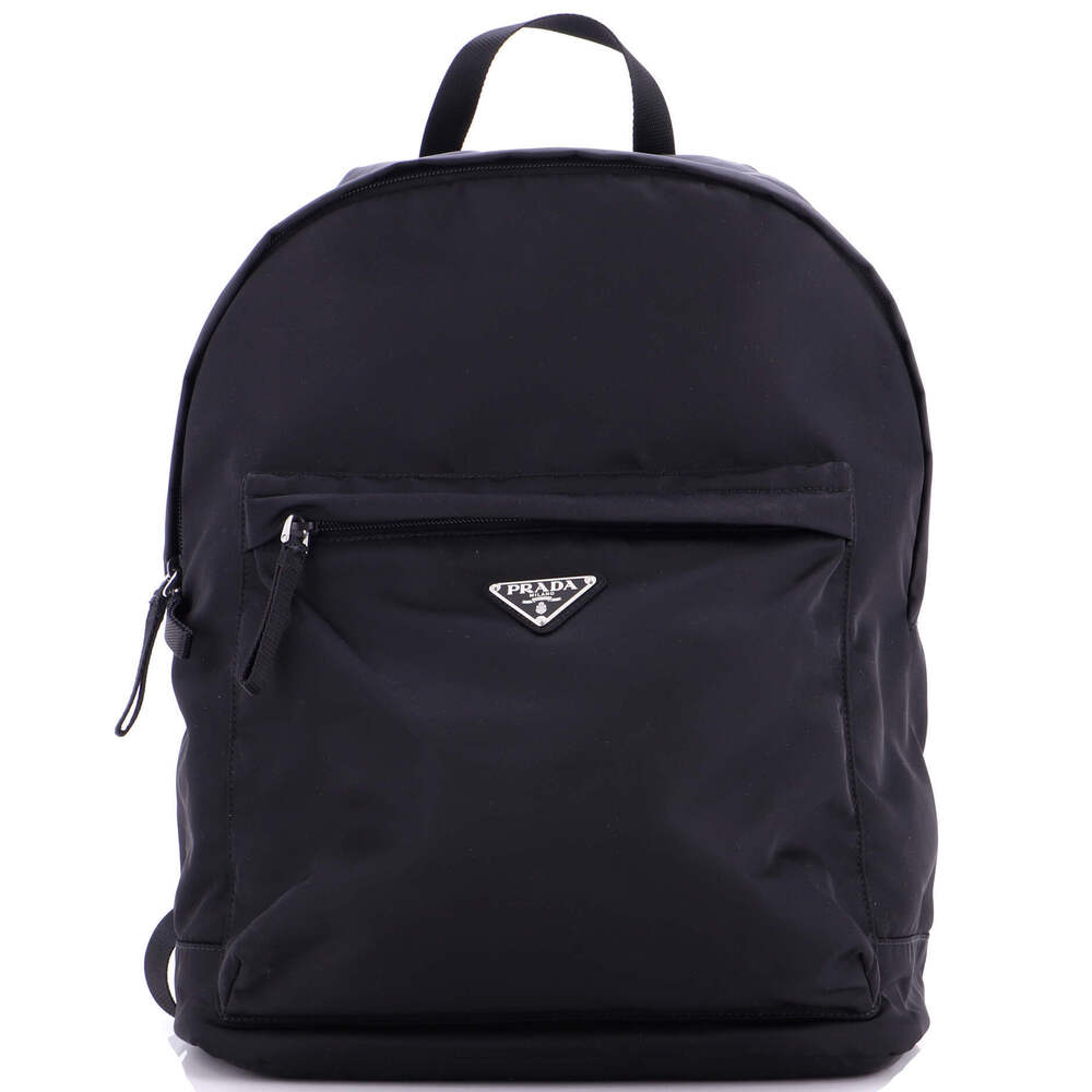 Prada Large Front Pocket Zip Backpack Tessuto - image 1